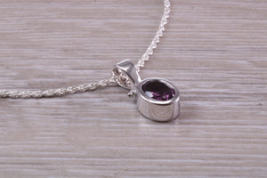 Amethyst Necklace Made From Solid Sterling Silver