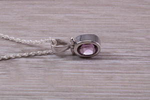 Amethyst Necklace Made From Solid Sterling Silver