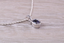 Load image into Gallery viewer, Iolite Necklace Made From Solid Sterling Silver