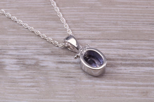 Iolite Necklace Made From Solid Sterling Silver