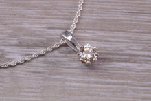 Load image into Gallery viewer, Champagne Diamond C Z Necklace. Made From Solid Sterling Silver