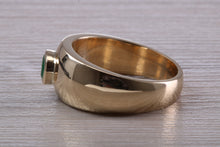 Load image into Gallery viewer, One carat Gentlemen&#39;s Chunky Emerald set Ring