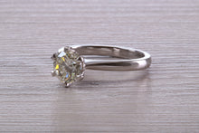 Load image into Gallery viewer, One and Half carat Platinum Diamond Solitaire, Simple and Elegant ring