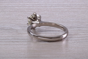 One and Half carat Platinum Diamond Solitaire, Simple and Elegant ring