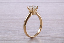 Load image into Gallery viewer, Classic One carat Princess cut Diamond Solitaire, Simple and Elegant Design