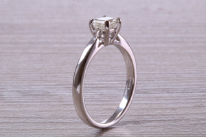 Half carat Princess Cut Diamond set Platinum Solitaire