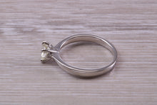 Load image into Gallery viewer, Half carat Round Cut Diamond set Platinum Solitaire