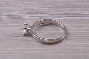 Half carat Round Cut Diamond set Platinum Solitaire