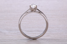 Load image into Gallery viewer, Half carat D colour Certified Tear Drop Cut Diamond set Solitaire