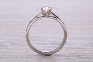 Half carat D colour Certified Tear Drop Cut Diamond set Solitaire