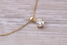 Load image into Gallery viewer, Simple and Elegant 0.70 carat Certified Diamond Solitaire Necklace