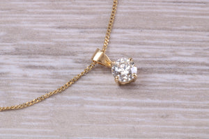 Simple and Elegant 0.70 carat Certified Diamond Solitaire Necklace