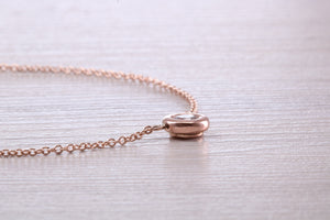 Elegant Quarter carat Diamond Solitaire Necklace, Available in Your Choice of Metals