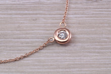 Load image into Gallery viewer, Elegant Quarter carat Diamond Solitaire Necklace, Available in Your Choice of Metals