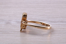 Load image into Gallery viewer, Multi Gemstone set Three Leaf Clover Ring