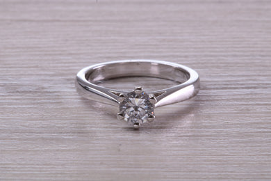 Two carat Mossainte Platinum Solitaire
