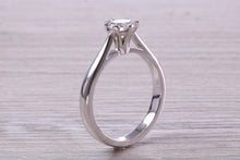 Load image into Gallery viewer, Two carat Mossainte Platinum Solitaire