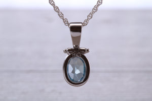 Sky Blue Topaz Necklace Made From Solid Sterling Silver