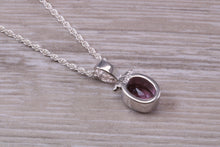 Load image into Gallery viewer, Amethyst Necklace Made From Solid Sterling Silver