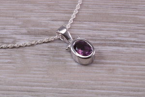 Amethyst Necklace Made From Solid Sterling Silver