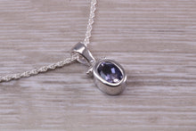 Load image into Gallery viewer, Iolite Necklace Made From Solid Sterling Silver