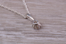 Load image into Gallery viewer, Champagne Diamond C Z Necklace. Made From Solid Sterling Silver