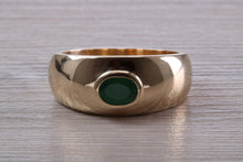 Load image into Gallery viewer, One carat Gentlemen&#39;s Chunky Emerald set Ring