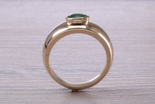 Load image into Gallery viewer, One carat Gentlemen&#39;s Chunky Emerald set Ring