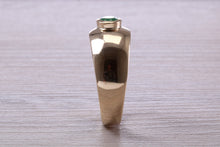 Load image into Gallery viewer, One carat Gentlemen&#39;s Chunky Emerald set Ring