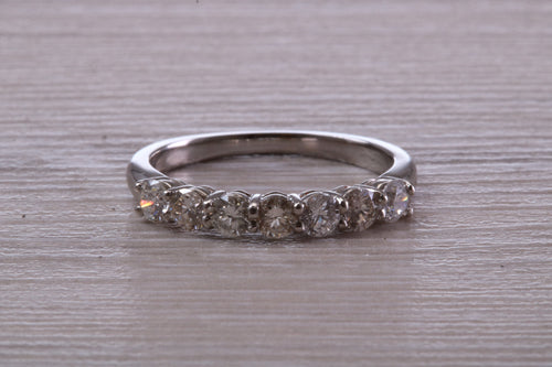 One carat Traditional Diamond set Platinum Eternity Ring