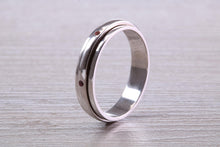 Load image into Gallery viewer, Multi Gemstones set Spinning Band in 18ct White Gold