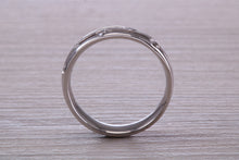 Load image into Gallery viewer, 5 mm Wide Unisex Diamond set 18ct White Gold Band