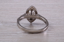 Load image into Gallery viewer, Halo set Marquise Cut Certified Diamond Engagement Ring