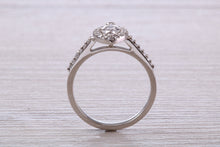Load image into Gallery viewer, Halo set Marquise Cut Certified Diamond Engagement Ring