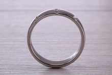 Load image into Gallery viewer, 6 mm wide Diamond set White Gold Band