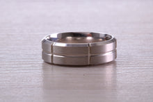 Load image into Gallery viewer, Very Chunky Gents 7 mm Wide White Gold Band