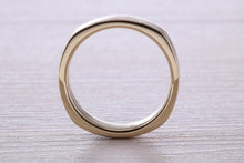 Load image into Gallery viewer, Gents 6 mm Wide Square Profile Diamond set Yellow Gold Wedding Band
