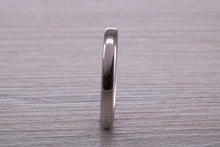 Load image into Gallery viewer, Simple Traditional 2 mm wide Court Profile Platinum Band