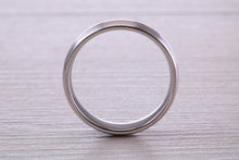Load image into Gallery viewer, Gents 6 mm Wide Patterned White Gold Band