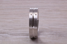Load image into Gallery viewer, Sterling Silver 6 mm Wide Fashioned Band