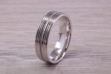 Load image into Gallery viewer, Sterling Silver 6 mm Wide Fashioned Band