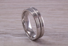 Load image into Gallery viewer, Sterling Silver 6 mm Wide Fashioned Band