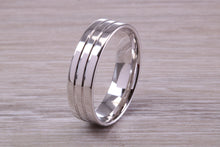 Load image into Gallery viewer, Sterling Silver 6 mm Wide Fashioned Band