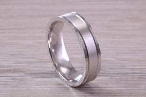 Sterling Silver 6 mm Wide Fashioned Band