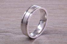 Load image into Gallery viewer, Sterling Silver 6 mm Wide Fashioned Band