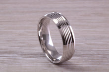 Load image into Gallery viewer, Sterling Silver 6 mm Wide Fashioned Band