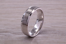 Load image into Gallery viewer, Sterling Silver 6 mm Wide Fashioned Band