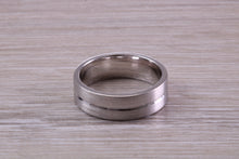 Load image into Gallery viewer, Sterling Silver 6 mm Wide Fashioned Band