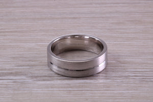 Sterling Silver 6 mm Wide Fashioned Band