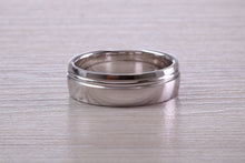 Load image into Gallery viewer, Sterling Silver 6 mm Wide Fashioned Band